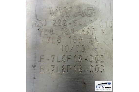 AUDI Q7 KATALIZATOR 7L8131709C 7L8131690M 7L8 131 709 C 7L8 131 690 M FILTR CZASTEK STALYCH DPF 3.0 TDi diesel 4L 4L0