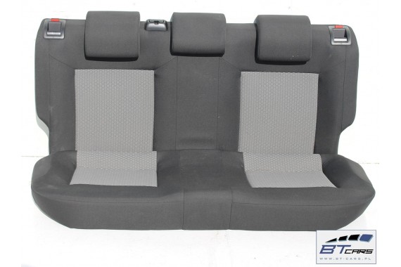 VW POLO FOTELE KOMPLET FOTELI siedzeń siedzenia tapicerka 6R 6R4 6R0 5-drzwiowy welur w kolorze czarno-szarym 6C