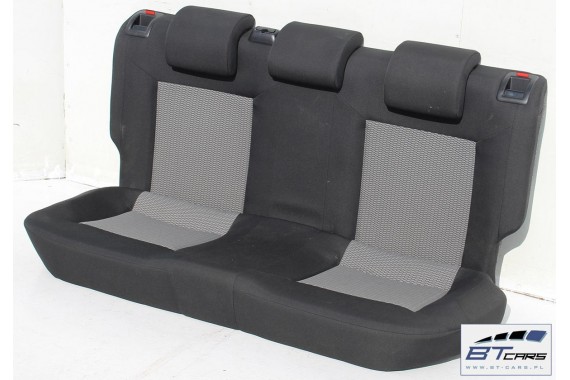 VW POLO FOTELE KOMPLET FOTELI siedzeń siedzenia tapicerka 6R 6R4 6R0 5-drzwiowy welur w kolorze czarno-szarym 6C