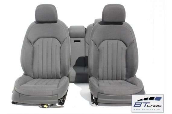 AUDI A8 FOTELE KOMPLET FOTELI siedzeń siedzenia tapicerka 4H D4 4H0 welur elektryczne i podgrzewane